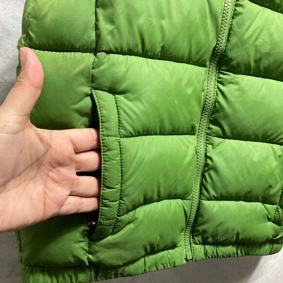 GAP Kids Bright Neon Green Zippered Puffer Jacket Vest Unisex Small - Picture 5 of 14